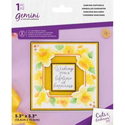 Gemini Cut & Emboss Folder - Floral Frame Dancing Daffodils
